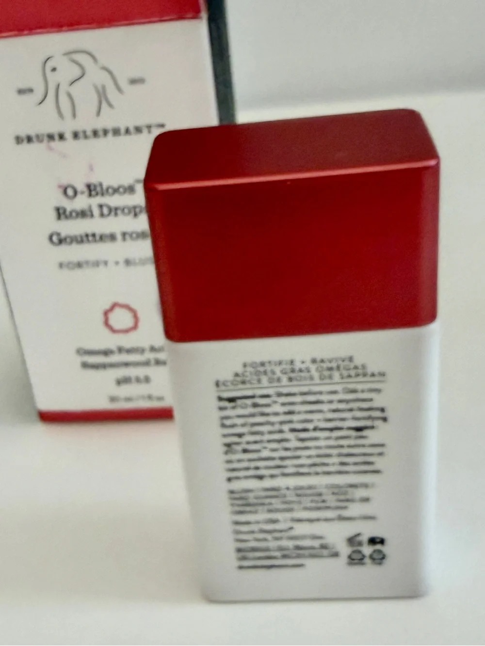 Drunk Elephant O-Bloos Rosi Drops Blush Serum 1 ounce NIB